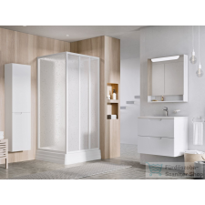 Ravak SUPERNOVA ASBP3 80x80 cm-es hátfalas,tolóajtós zuhanykabin zuhanytálcával,fehér/pearl 8364411211 kád, zuhanykabin