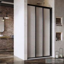 Ravak SUPERNOVA ASDP3-110 110 cm-es tolóajtó,Fekete+Pearl 00VD03R211 kád, zuhanykabin