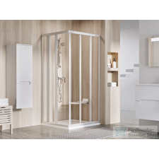 Ravak SUPERNOVA ASRV3+ASRV3 90x90 cm-es tolóajtós,sarokbelépős zuhanykabin,szatén/transparent 15V70UR2Z1SET9090 kád, zuhanykabin