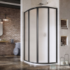 Ravak SUPERNOVA SKCP4-80 80x80x195 cm-es negyedköríves tolóajtós zuhanykabin,Fekete+Grape 3114O302ZG