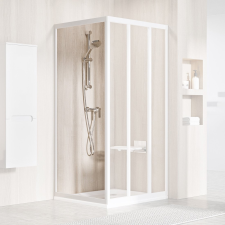 Ravak Supernova zuhanyfal 75 cm fehér fényes/átlátszó üveg 940301R2Z1 kád, zuhanykabin