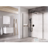 Ravak Walk-In Double Wall 220-270x70 cm-es zuhanyfal 120 cm-es merevítővel,fekete/transparent GW9WS0300Z1SET16070