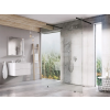 Ravak Walk-In Free 150 cm-es zuhanyfal 2 db 120 cm-es merevítővel,fekete/transparent GW9FP030SZ1