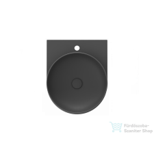 Ravak YARD 40 mosdó tartókonzol nélkül, csaptelep furattal, antracit XJX03240002 szaniter