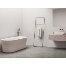 Ravak Ypsilon 180x80, akrilkád, Alabaster Pink/fehér, szabadonálló, fehér lefolyó kád, zuhanykabin