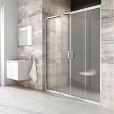 Ravak Zuhanyajtó BLDP4-120 fényes alu +Transparent kád, zuhanykabin