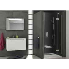 Ravak zuhanyajtó SMSD2-90 A-jobbos Króm+transparent kád, zuhanykabin