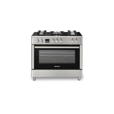 Ravanson KWGE-K90 Glass Inox gas-electric cooker tűzhely