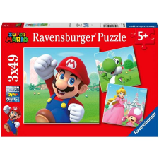 Ravensburger 051861 Super Mario 3x49 darab puzzle, kirakós