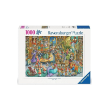 Ravensburger 1000 db-os puzzle - Éjszaka a könyvtárban (12000489) puzzle, kirakós