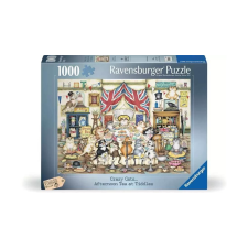 Ravensburger 1000 db-os puzzle - Linda Jane Smith - Crazy Cats - Délutáni tea (12000288) puzzle, kirakós