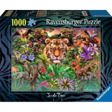 Ravensburger 1000 db-os Puzzle - Tigris a dzsungelben 12001273 (4005555012733) puzzle, kirakós