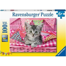 Ravensburger 100 db-os Puzzle - Aranyos cica (12985) (486936) puzzle, kirakós