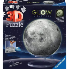 Ravensburger 11586 - Sötétben világító Hold égitest 3D Puzzleball 72 darabos (11586) puzzle, kirakós