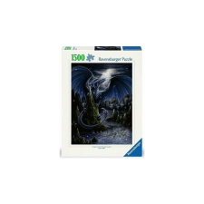 Ravensburger 1500 db-os puzzle - Fekete-kék sárkány (12000731) puzzle, kirakós
