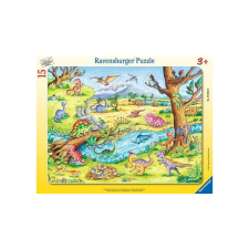 Ravensburger 15 db-os keretes puzzle - A kis dinoszaurusz (05633) puzzle, kirakós