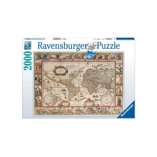 Ravensburger 2000 db-os puzzle - Világtérkép 1650-ben (16633) puzzle, kirakós