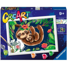 Ravensburger 201952 CreArt Számfestő készlet - Aranyos lajhárok kreatív és készségfejlesztő