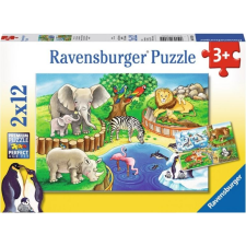 Ravensburger 2 x 12 db-os Puzzle - Az Állatkertben 07602 (RAP 076024) puzzle, kirakós