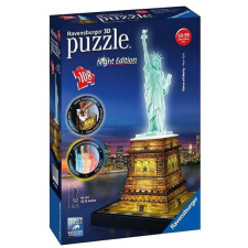 Ravensburger 3D 125968 Szabadság-szobor (Éjszaka) puzzle, kirakós