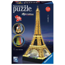 Ravensburger 3D Puzzle Eiffel torony éjszaka - 216 darabos (125791) puzzle, kirakós
