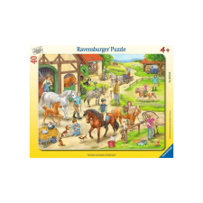 Ravensburger 40 db-os keretes puzzle - Egy nap a farmon (06164) puzzle, kirakós
