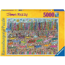 Ravensburger 5000 db-os puzzle - Rizzi City, James Rizzi (17427) puzzle, kirakós