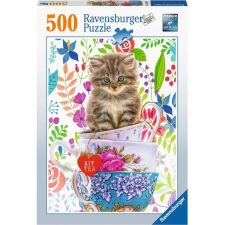 Ravensburger 500 Darabos Puzzle - Kiscica Csészében (403233) puzzle, kirakós