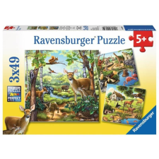 Ravensburger : Állatok 3 x 49 darabos puzzle (09265) puzzle, kirakós