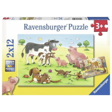  Ravensburger Boldog állatcsaládok 2 x 12 darabos puzzle (09118) puzzle, kirakós