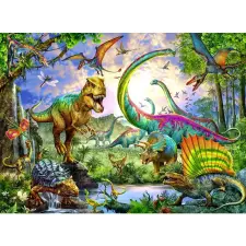 Ravensburger Dinoszaurusz 200 darabos XXL puzzle puzzle, kirakós