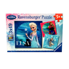 Ravensburger Disney hercegnők: Jégvarázs 3 x 49 db-os puzzle (37960) puzzle, kirakós