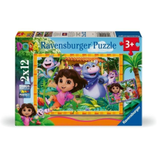 Ravensburger Dóra A Felfedező Puzzle 2X12 db (4005555041986) puzzle, kirakós