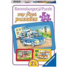  Ravensburger első puzzle járművekkel és állatokkal puzzle, kirakós