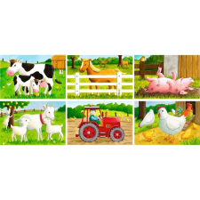 Ravensburger Farm állatok kockapuzzle 3x2 db-os (74631) puzzle, kirakós