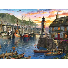  Ravensburger napfelkelte a kikötőben puzzle, 500 darab puzzle, kirakós