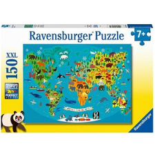 Ravensburger Puzzle 132874 Állati világtérkép 150 db puzzle, kirakós