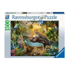  Ravensburger Puzzle 1500 db - Leopárdok a dzsungelban (99837) puzzle, kirakós