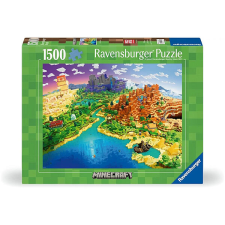 Ravensburger puzzle 1500 db-os - Minecraft világa puzzle, kirakós