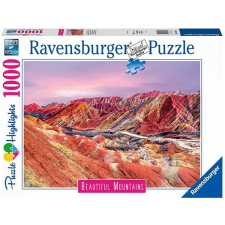 Ravensburger Puzzle 173143 Lélegzetelállító hegyek: Szivárvány-hegy, Kína 1000 darab puzzle, kirakós