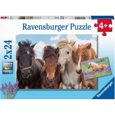 Ravensburger Puzzle - 2x24 db-os, Lovak (RG3864) (405518) puzzle, kirakós