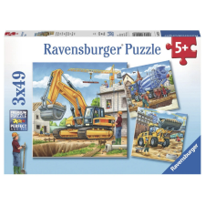 Ravensburger : Puzzle 3x49 db - Óriási munkagépek (09226) puzzle, kirakós