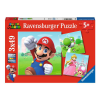  Ravensburger Puzzle 3x49 db - Super Mario (03821)
