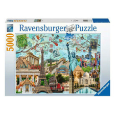 Ravensburger Puzzle 5000 db - Nagyvárosi kollázs puzzle, kirakós