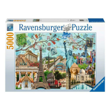  Ravensburger Puzzle 5000 db - Nagyvárosi kollázs (86839) puzzle, kirakós
