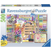 Ravensburger Puzzle 500 db - A mvész palettája  Ajánlott 12-99 éves korig unisex (03852)