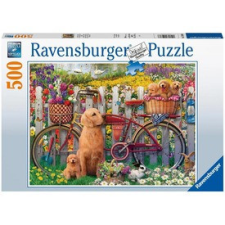 Ravensburger : Puzzle 500 db - Kutyusok a kertben puzzle, kirakós