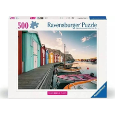 Ravensburger Puzzle Csónakház Smogenben, Svédország, 500 db (4005555008477) puzzle, kirakós