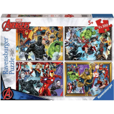  Ravensburger puzzle Marvel: Avengers 4x100 darabos puzzle, kirakós