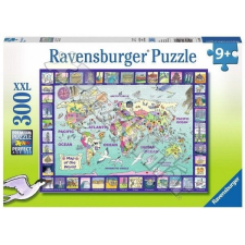 Ravensburger Puzzle Világtérkép, Ravensburger Puzzle 300 darabos XXL képkirakó 49 x 36 cm puzzle, kirakós